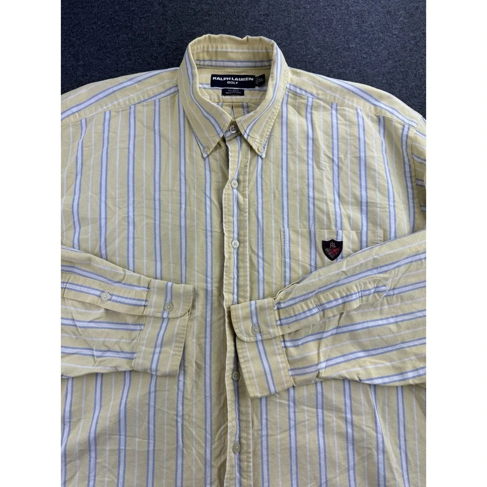Ralph Lauren Golf Men's Oxford Shirt Size XL Tilden VTG Crest 90's Loose Comfort - Picture 6 of 16